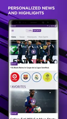 beIN SPORTS android App screenshot 1